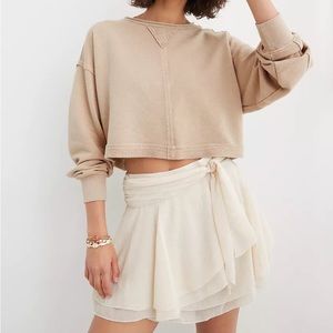 Aerie ballerina inspired flowy mini skirt